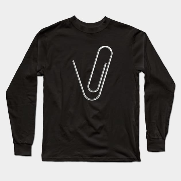 Funny Tech Support Sysadmin Computer Nerd Paperclip reset Long Sleeve T-Shirt by LaundryFactory